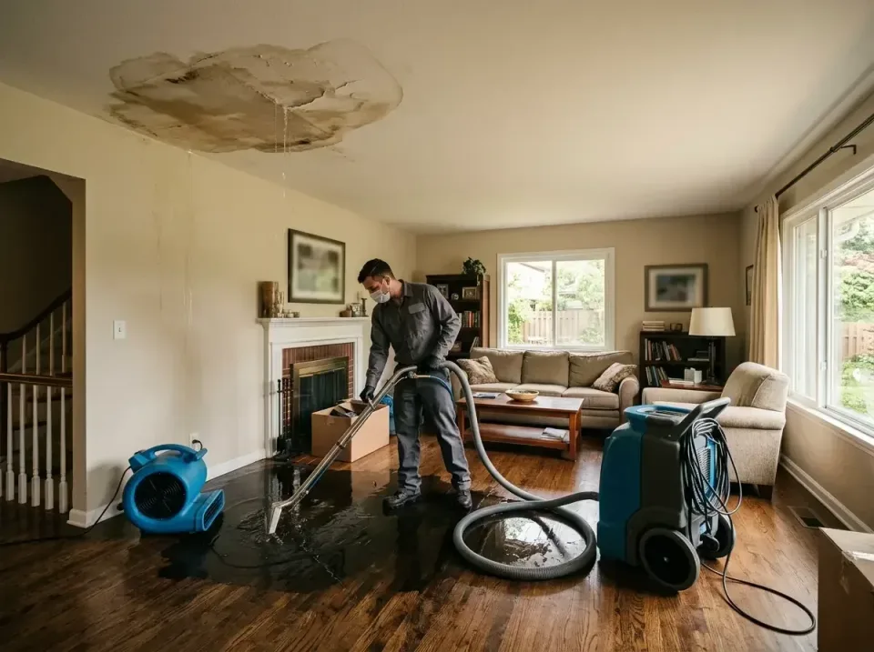 attic-pipe-burst-ceiling-drip-008 — frequently asked questions, Water Damage Restoration & Carpet Care in Dublin, GA